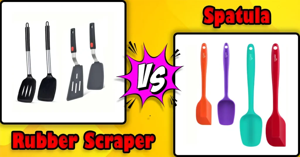 Spatula vs Rubber Scraper